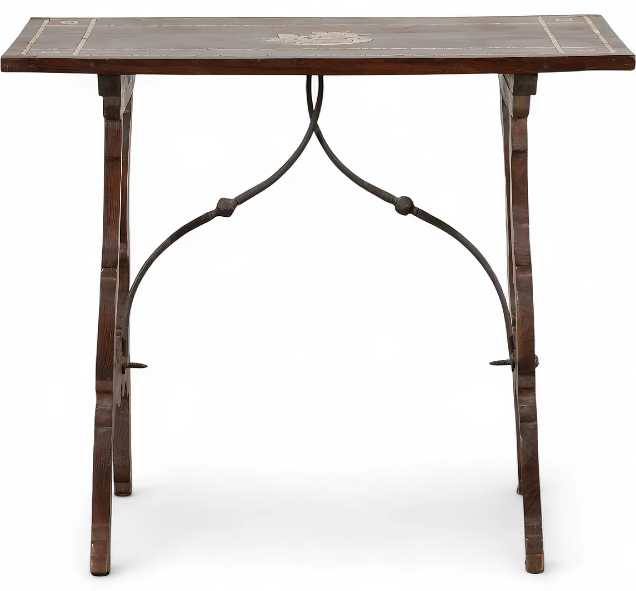Lira table in wood and ivory inlay, 18th century 10