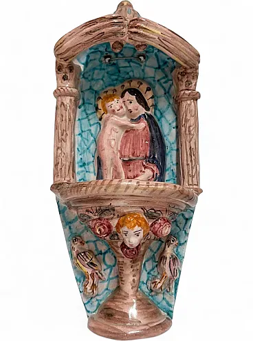 Holy water stoup Madonna with child, 70s
