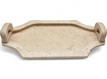 Travertine tray, 1970s