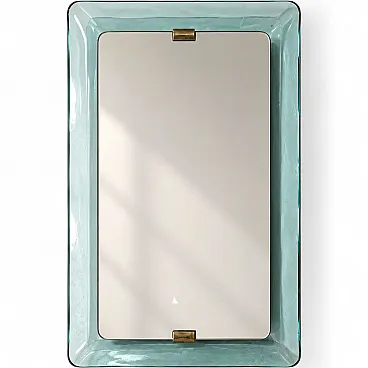 Curved Glass Mirror by Max Ingrand for Fontana Arte, 1950s