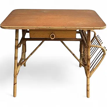 Unusual Rattan Desk, French Work, circa 1970