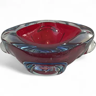 Bi-Color Crystal Ashtray, circa 1970