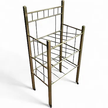 Brass Magazine Rack, French, circa 1900