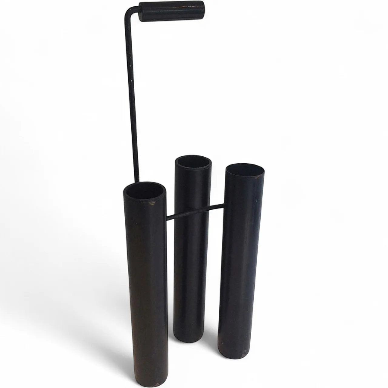Design Black Lacquered Umbrella Stand, French, circa 1970 9