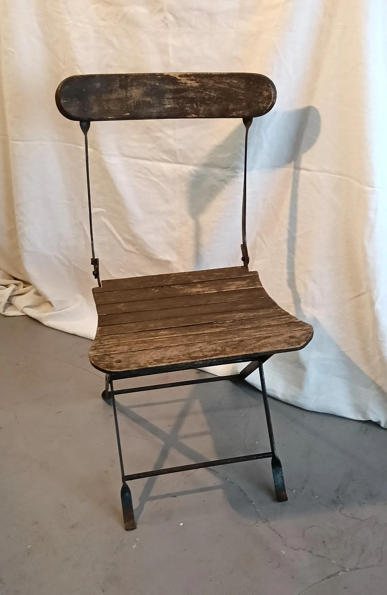 Chair in wood and metal, 19th century 2