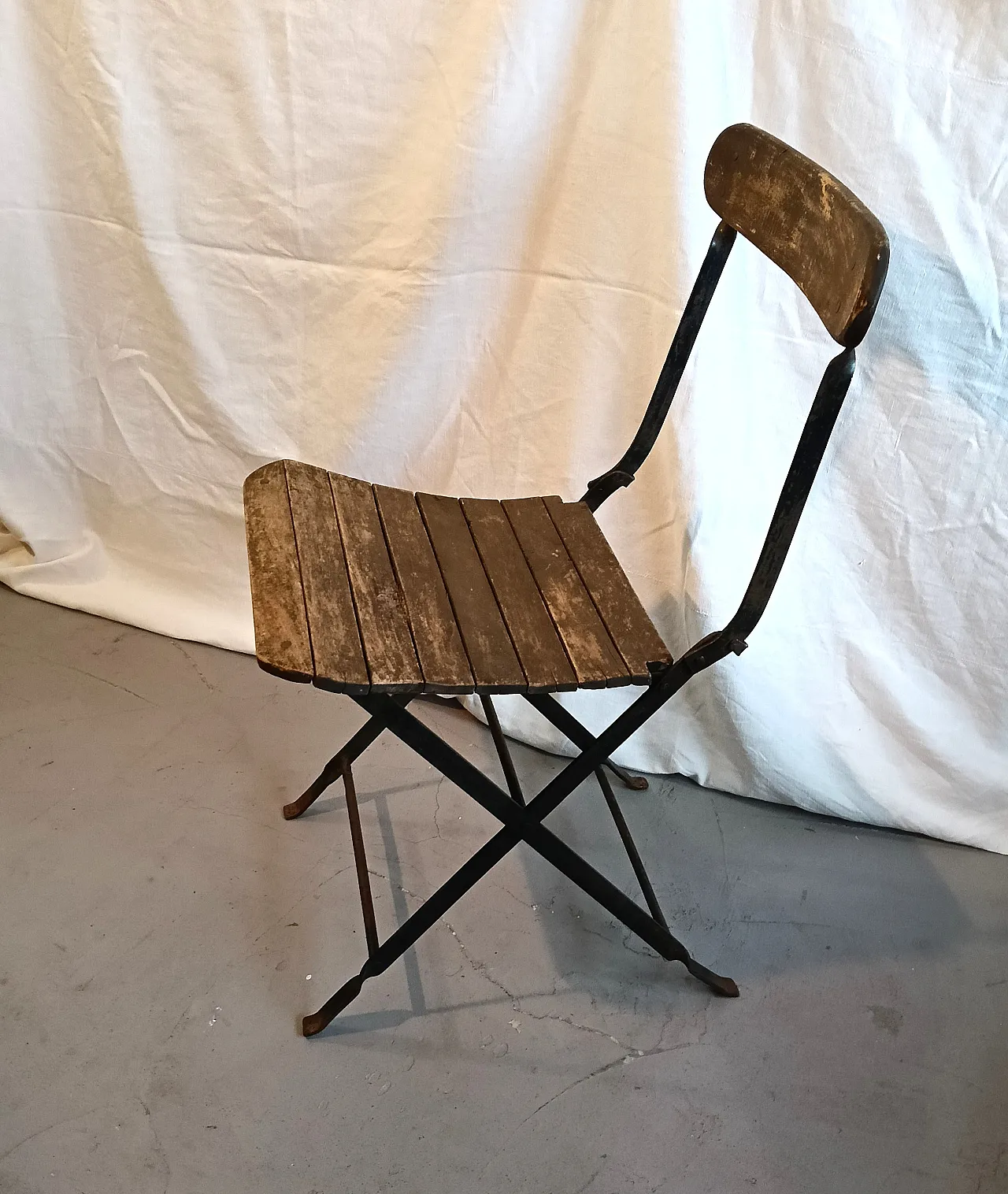 Chair in wood and metal, 19th century 3