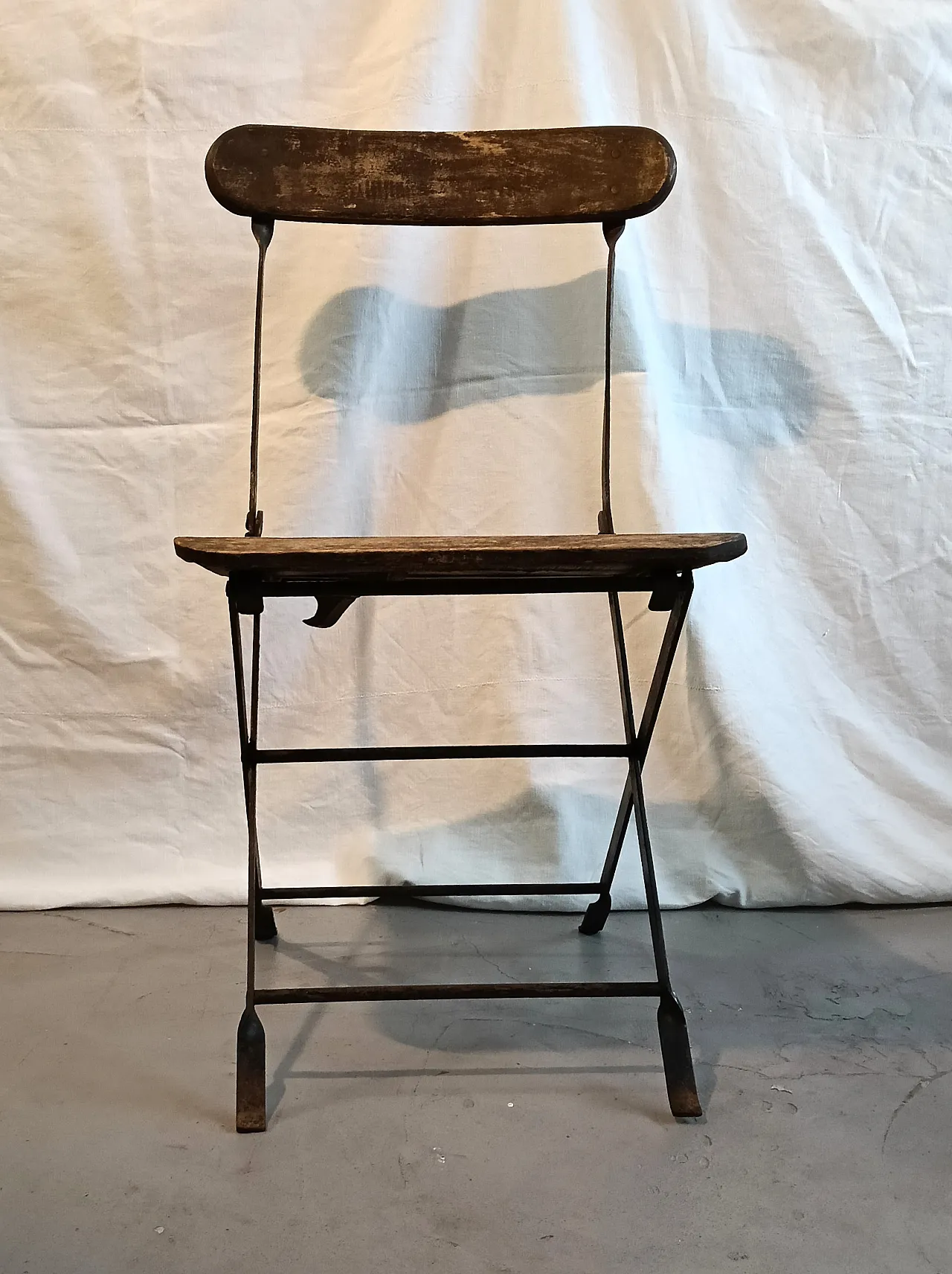 Chair in wood and metal, 19th century 4