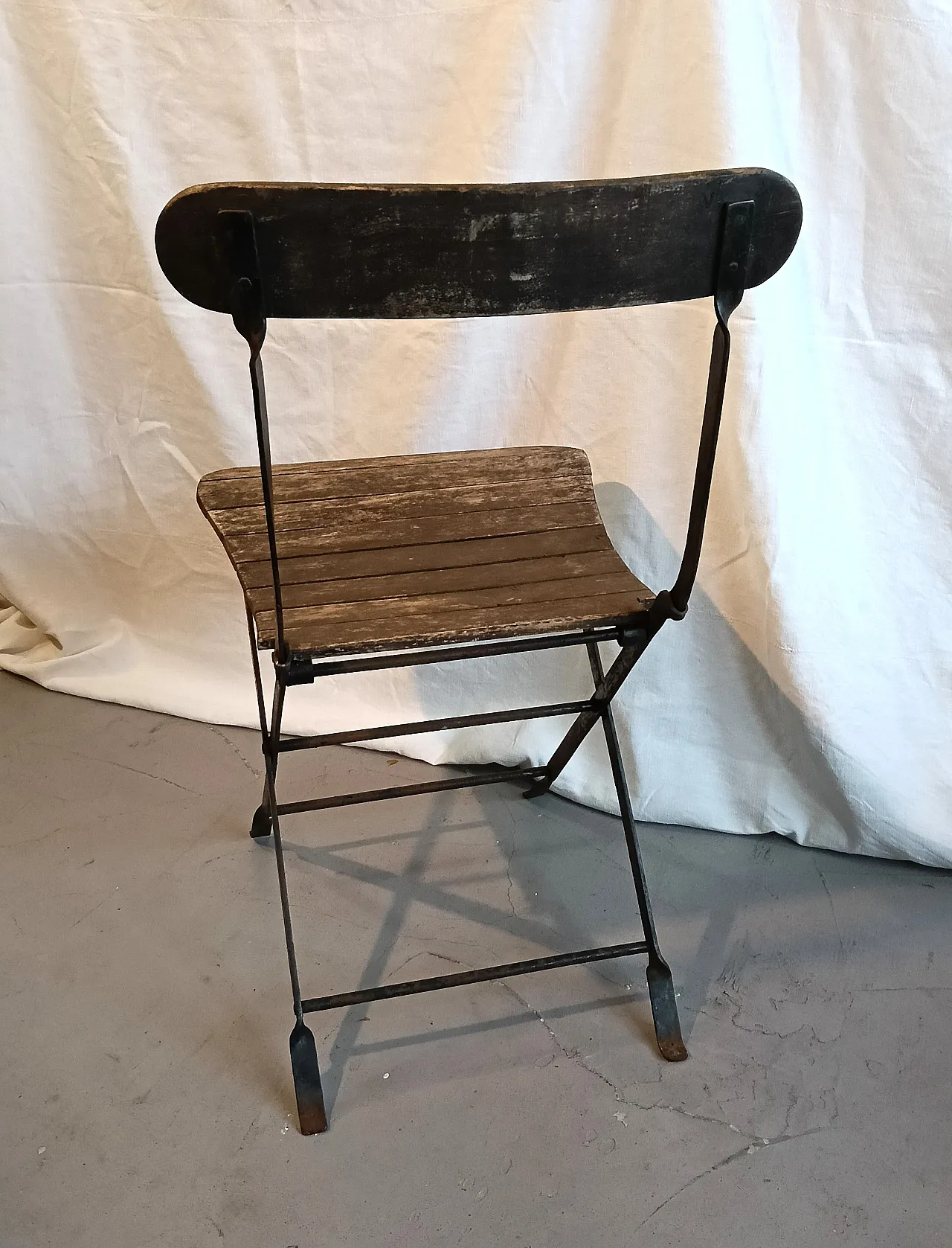 Chair in wood and metal, 19th century 9
