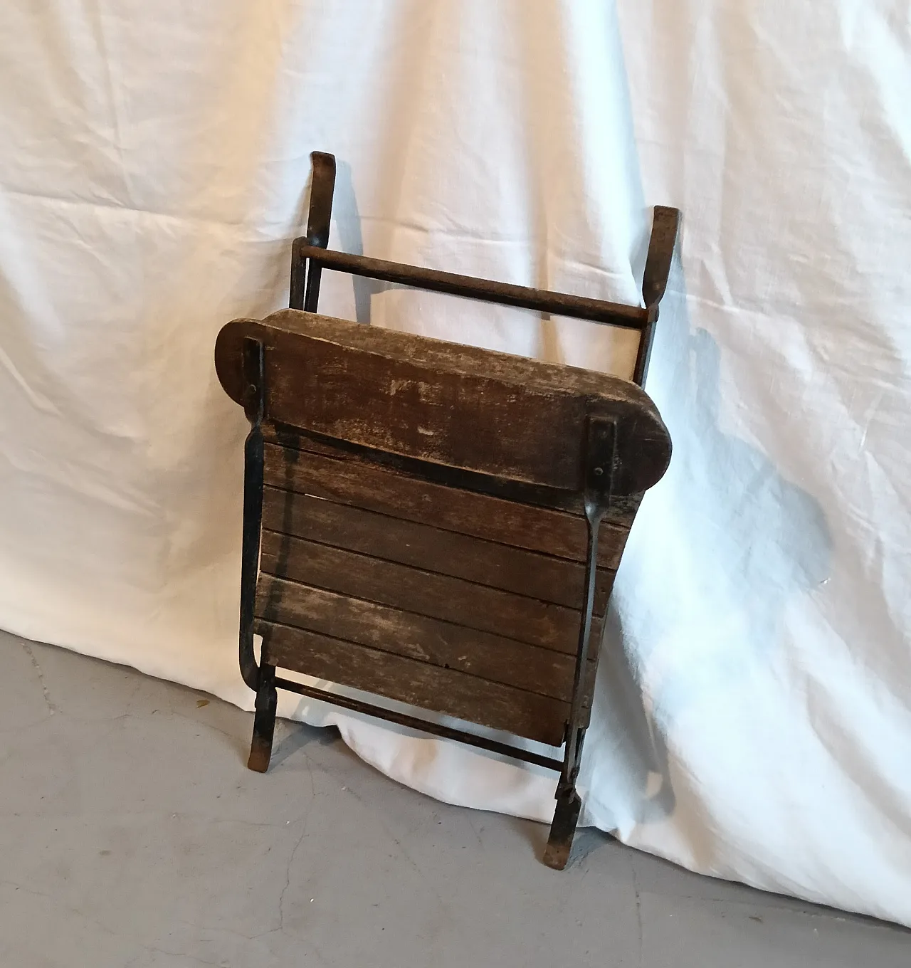 Chair in wood and metal, 19th century 10