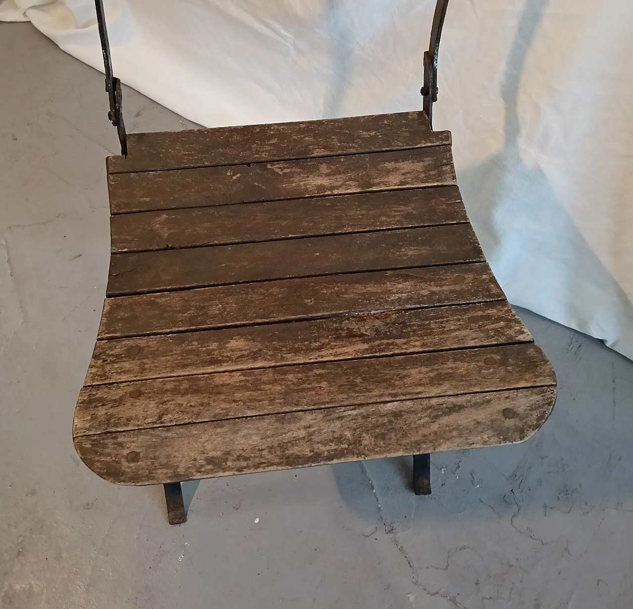 Chair in wood and metal, 19th century 12