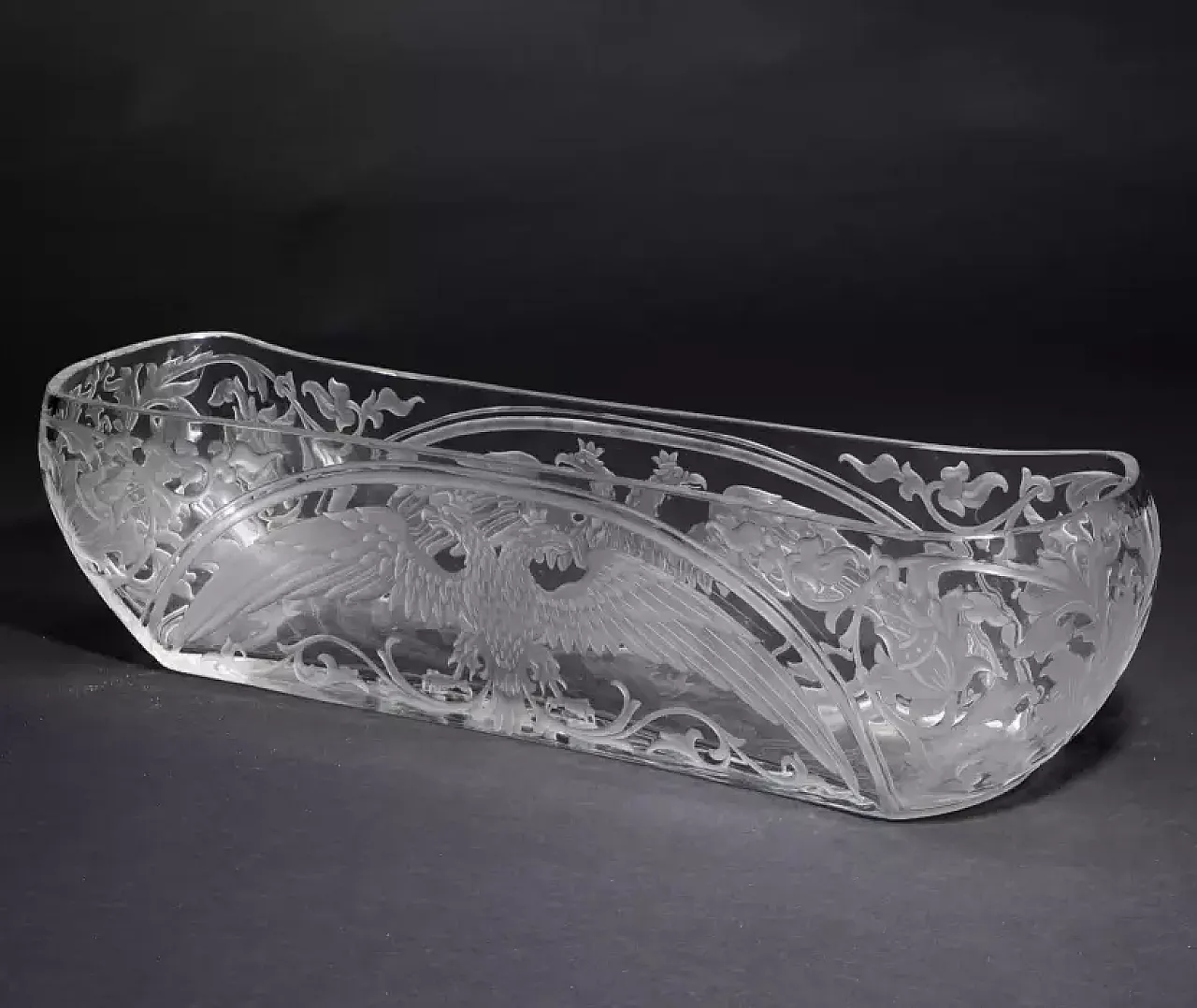 Crystal jardinière by the Imperial Glass Factory, 20th century 8