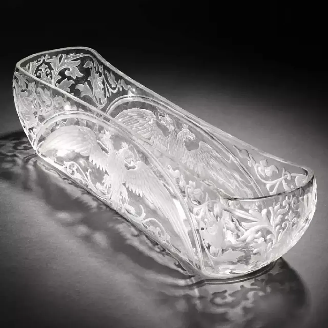 Crystal jardinière by the Imperial Glass Factory, 20th century 9