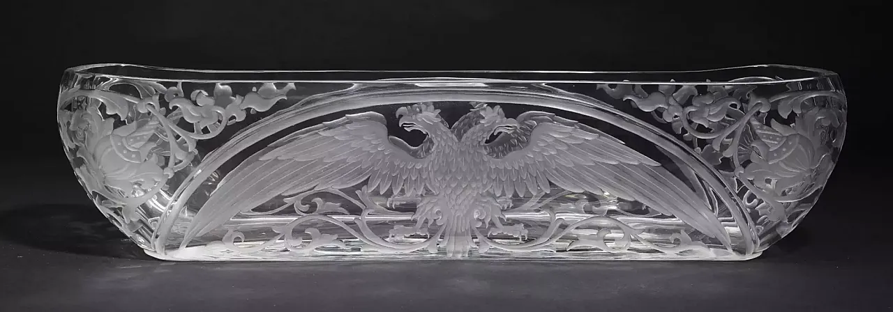 Crystal jardinière by the Imperial Glass Factory, 20th century 11