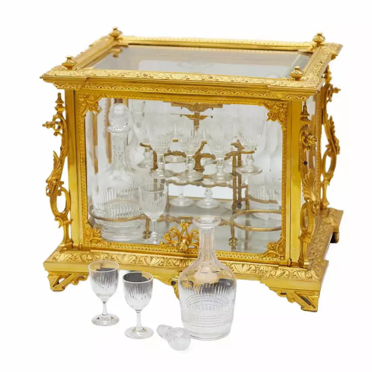 Liqueur bar cabinet, late 19th century 2