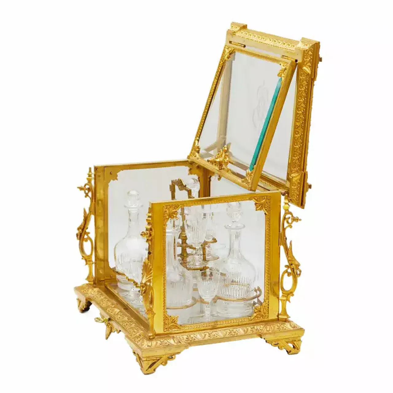 Liqueur bar cabinet, late 19th century 4