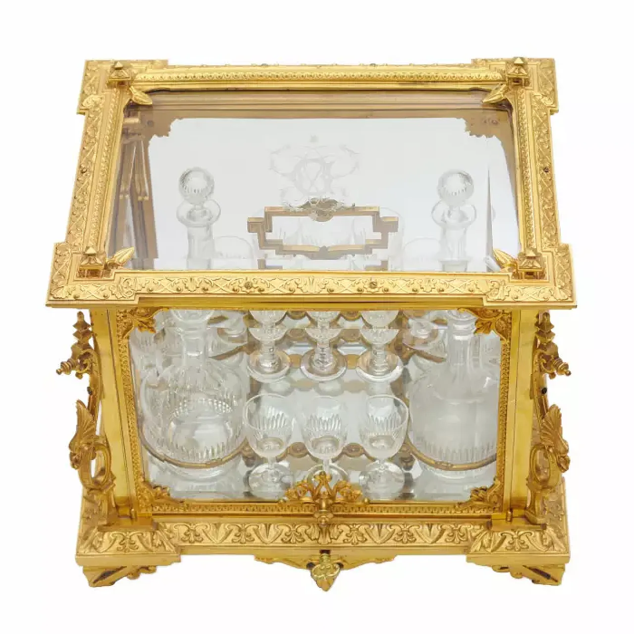 Liqueur bar cabinet, late 19th century 7