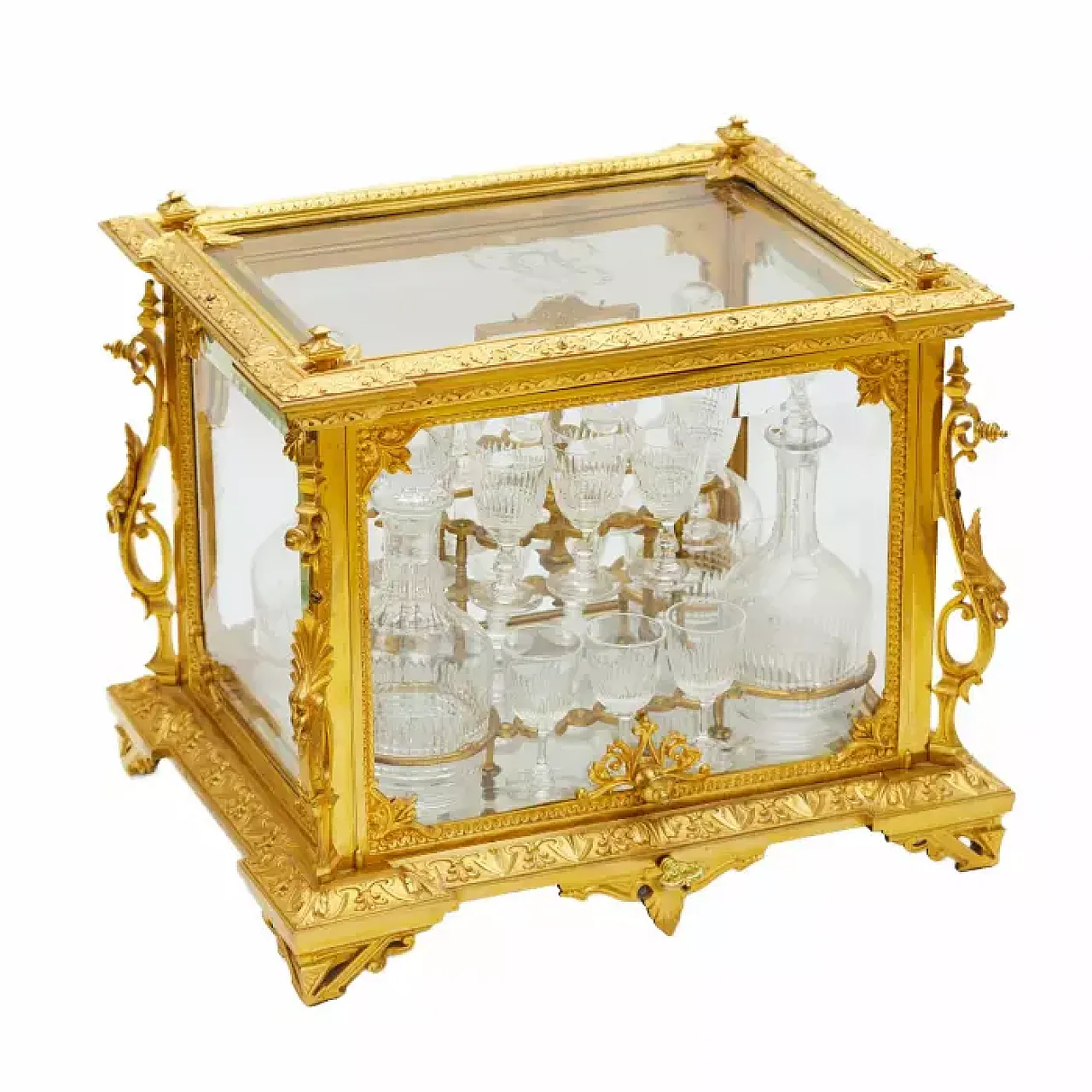 Liqueur bar cabinet, late 19th century 8