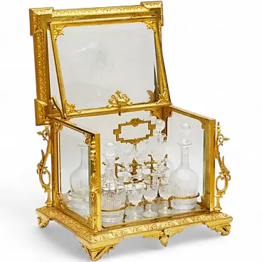 Liqueur bar cabinet, late 19th century