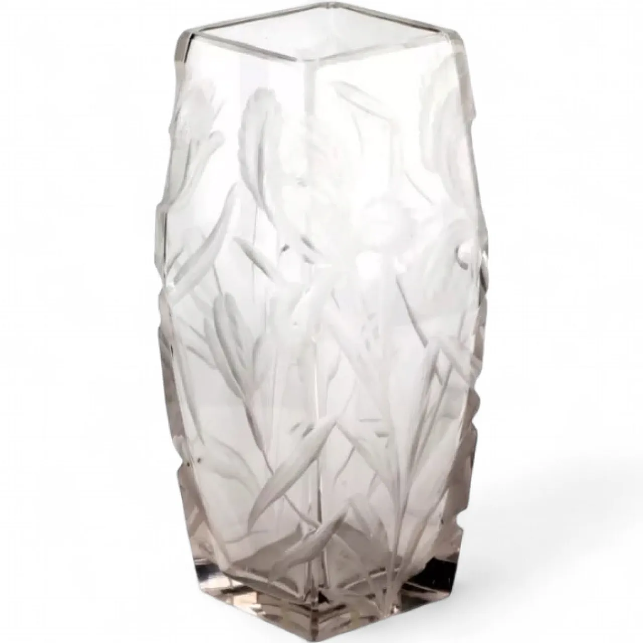 Cut crystal vase, early 20th century 6