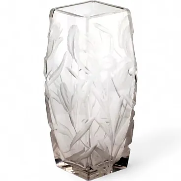 Cut crystal vase, early 20th century