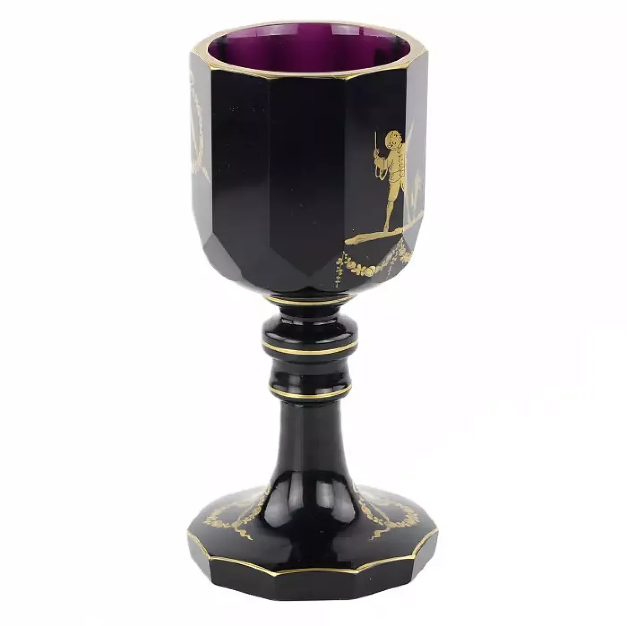 Decagonal bowl of purple crystal, early 19th century 4
