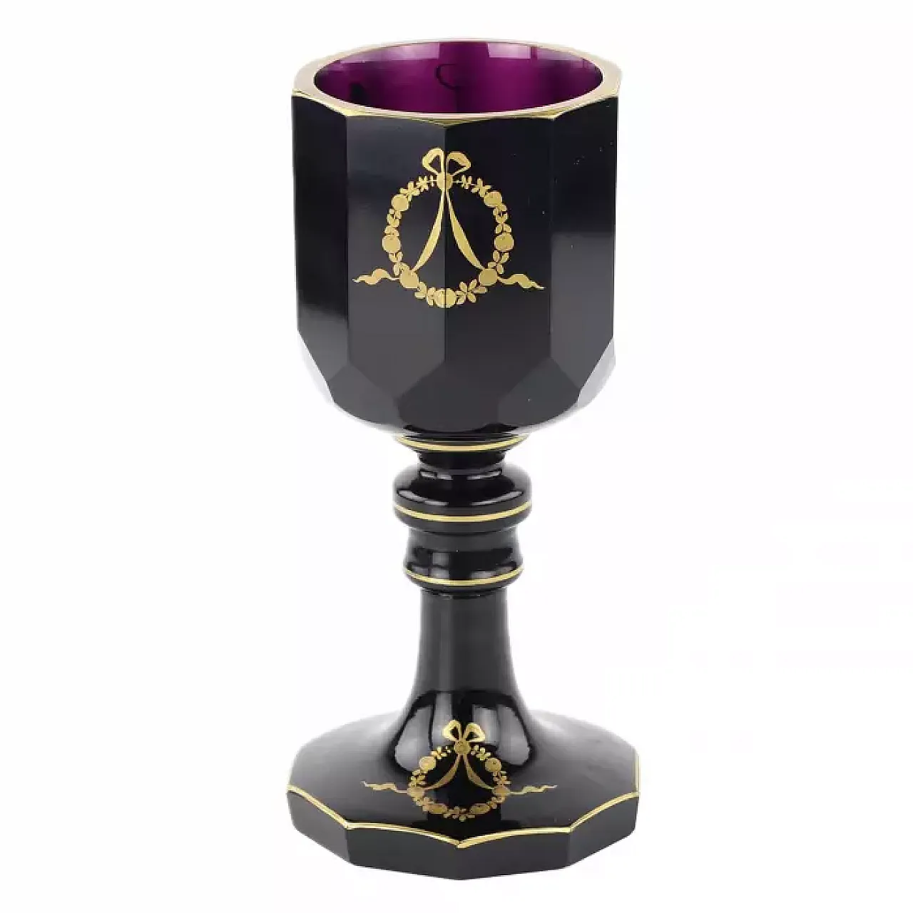 Decagonal bowl of purple crystal, early 19th century 5