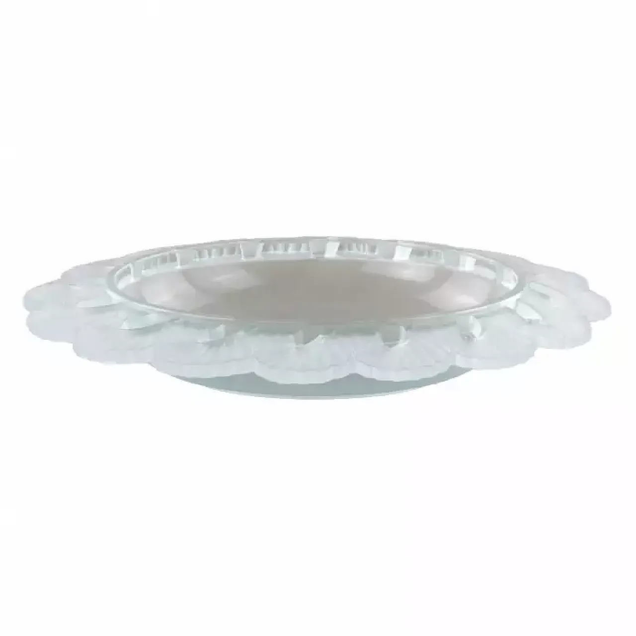 Pressed glass fruit bowl, 1930s 3