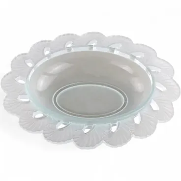 Pressed glass fruit bowl, 1930s