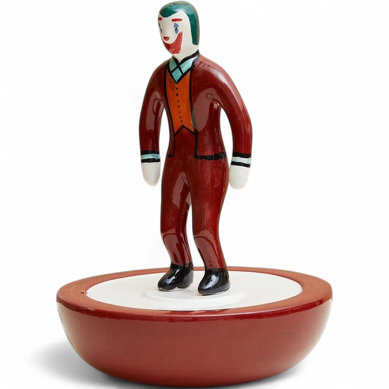Scultura Subbuteo in ceramica di Artigianato Italiano, anni 2000 4