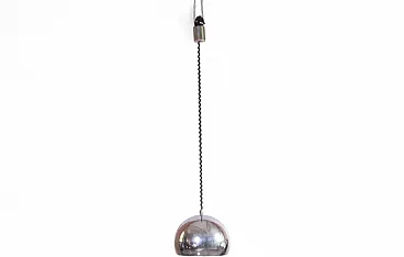 Modern chrome pendant lamp, 2000s