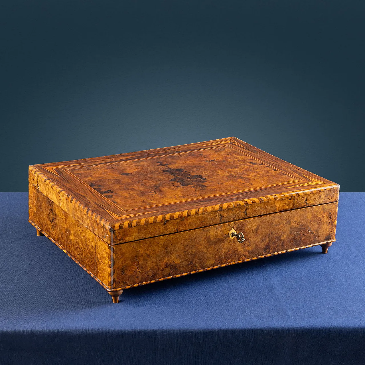 Scrigno campionario in legno Carlo X, '800 2