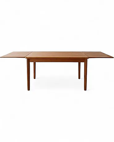 Tavolo allungabile in teak di BRDR Furbo, Danimarca, anni '60