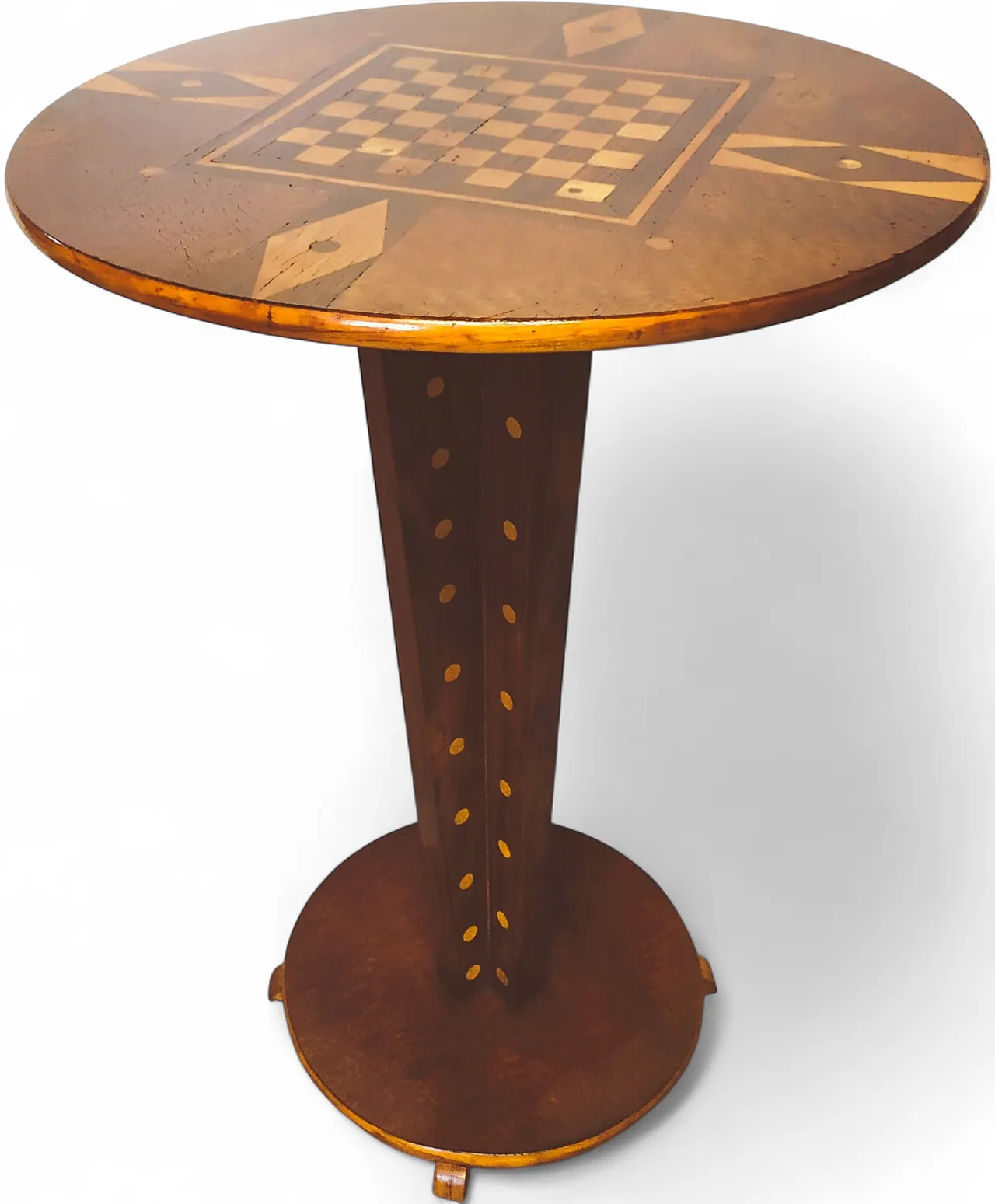 Tavolino rotondo da gioco Art Déco, 1920 14