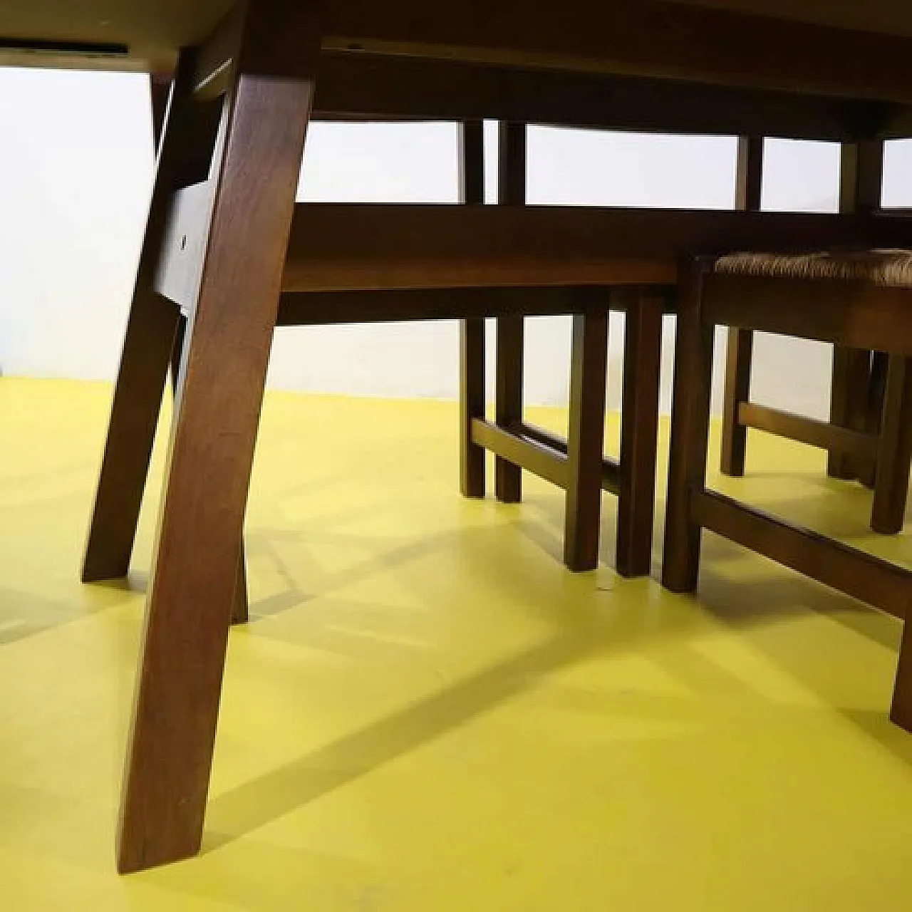 Table in wood by Giovanni Michelucci for Poltronova, 2000s 4