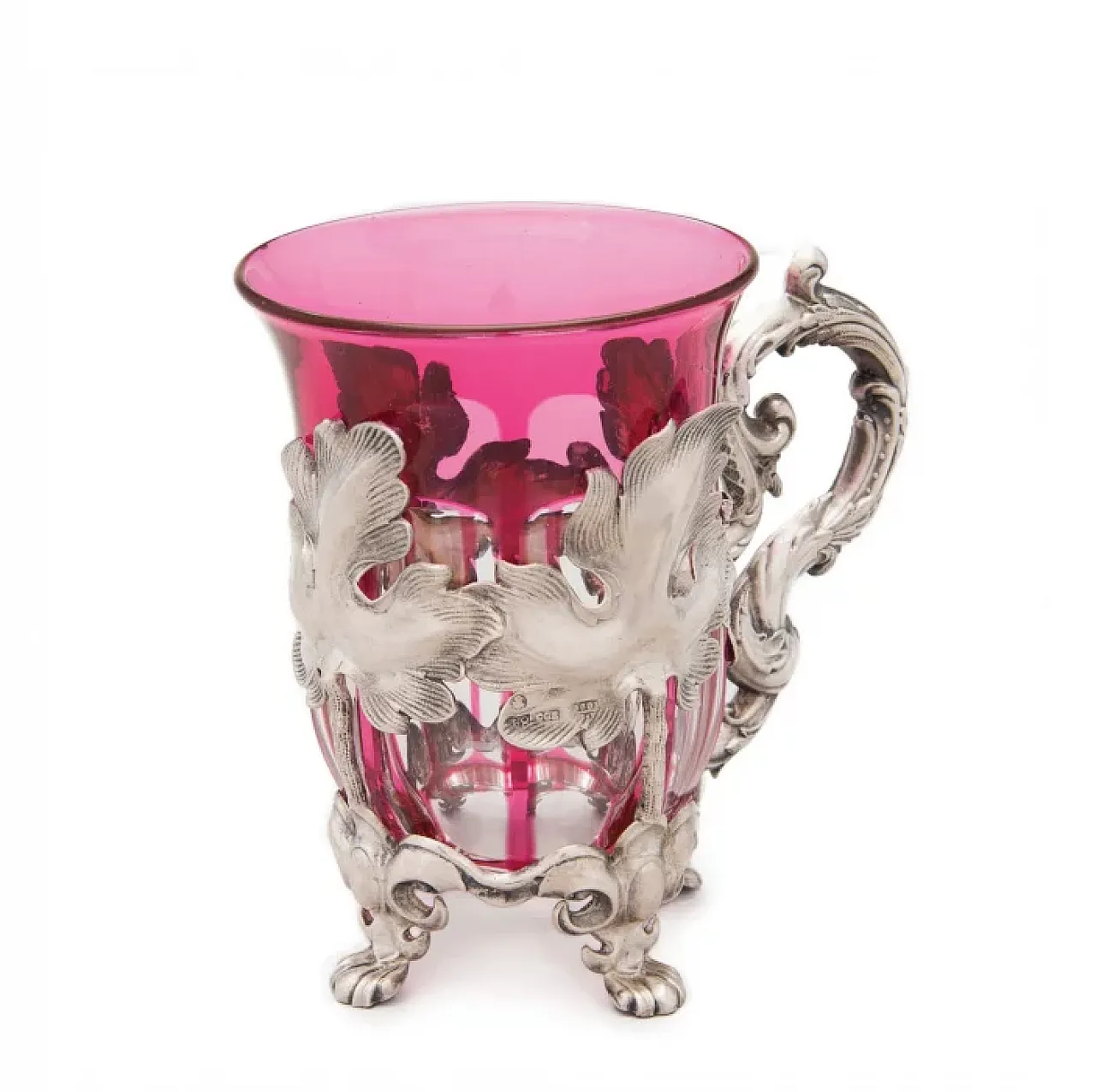 Silver tea glass holder, mid-19th century 1