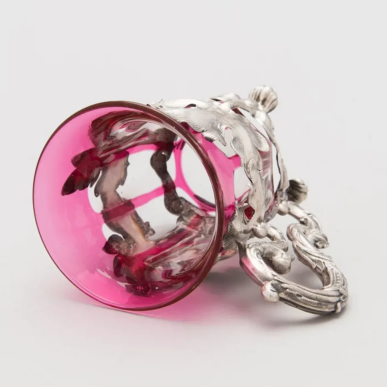Silver tea glass holder, mid-19th century 4