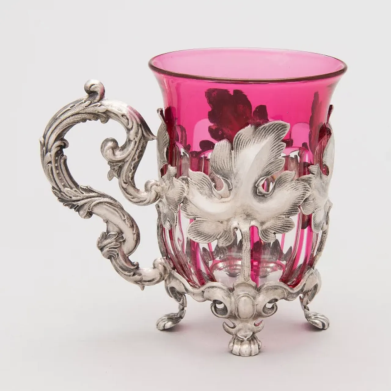 Silver tea glass holder, mid-19th century 5