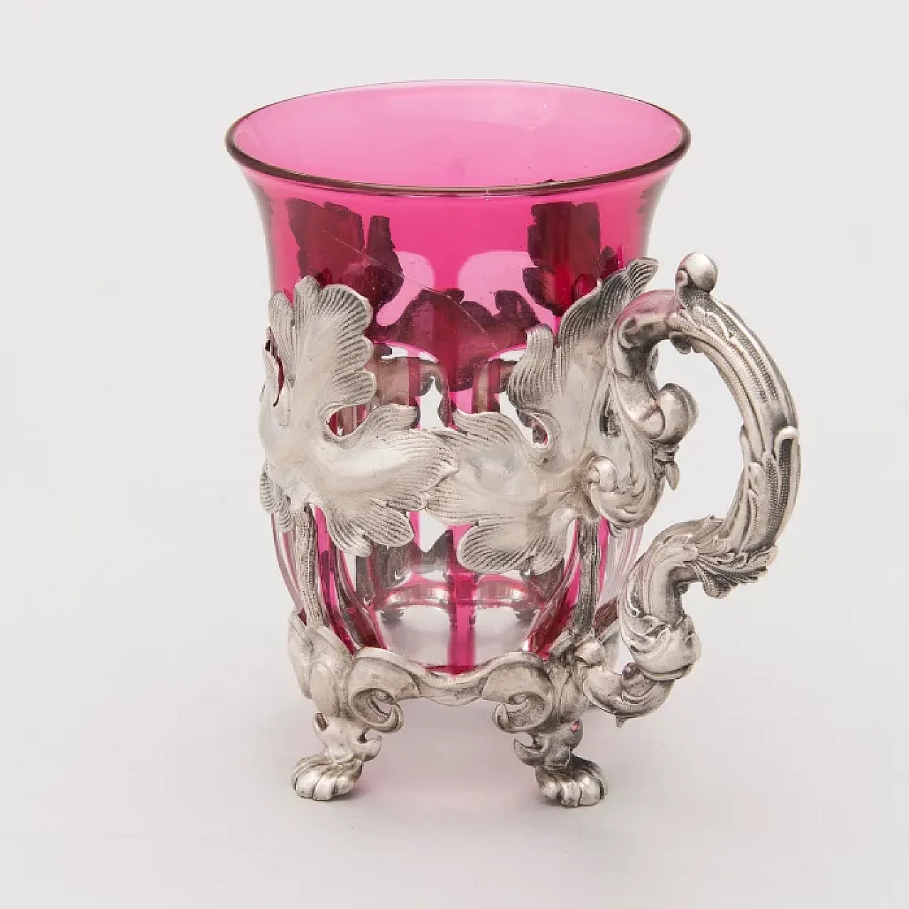 Silver tea glass holder, mid-19th century 6