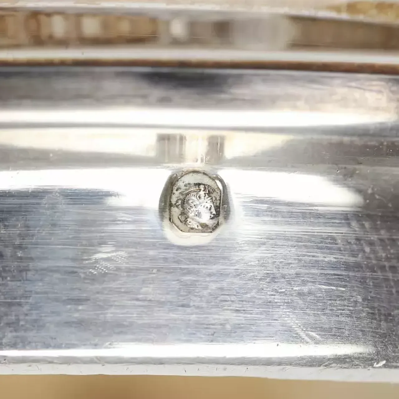 Crystal and silver circular butter dish on a stand, early 20th century 2