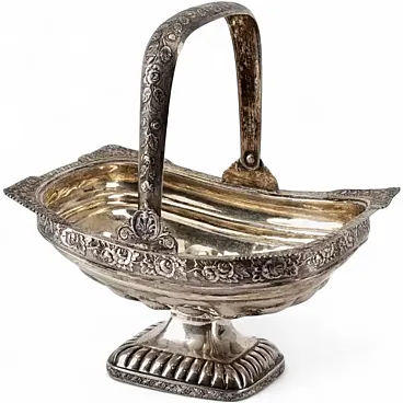 Silver bonbonnière in the Empire style, 19th century