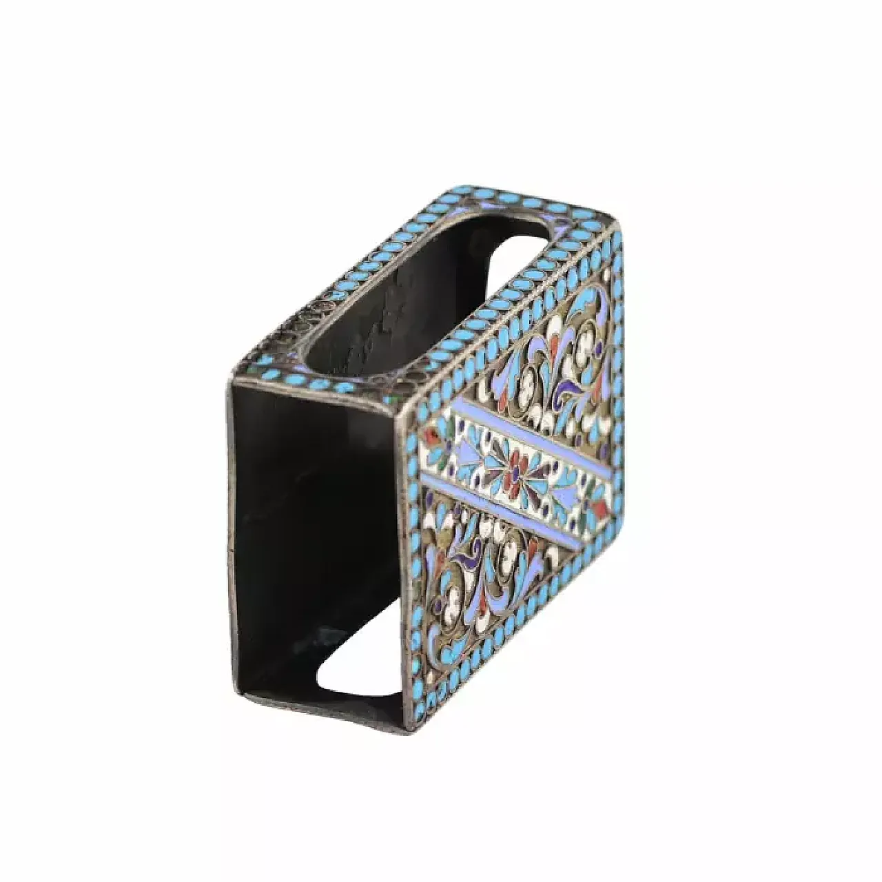 Silver vesta case of rectangular form, late 19th century 4
