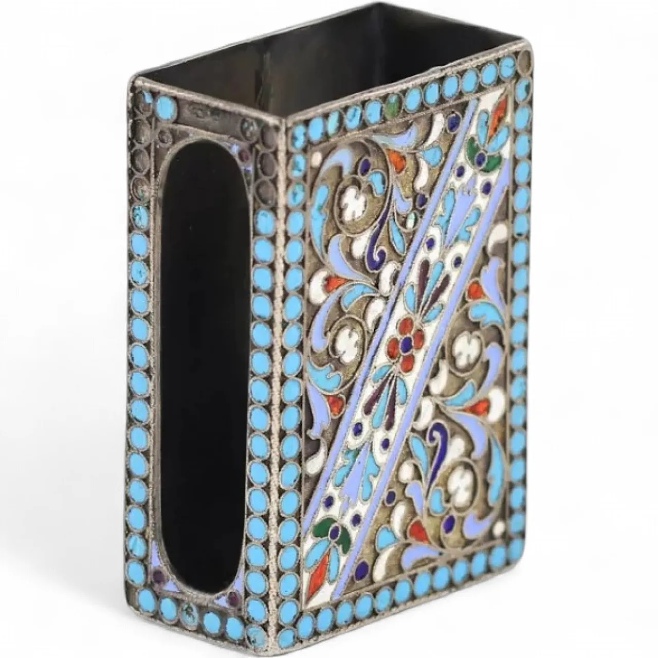Silver vesta case of rectangular form, late 19th century 7