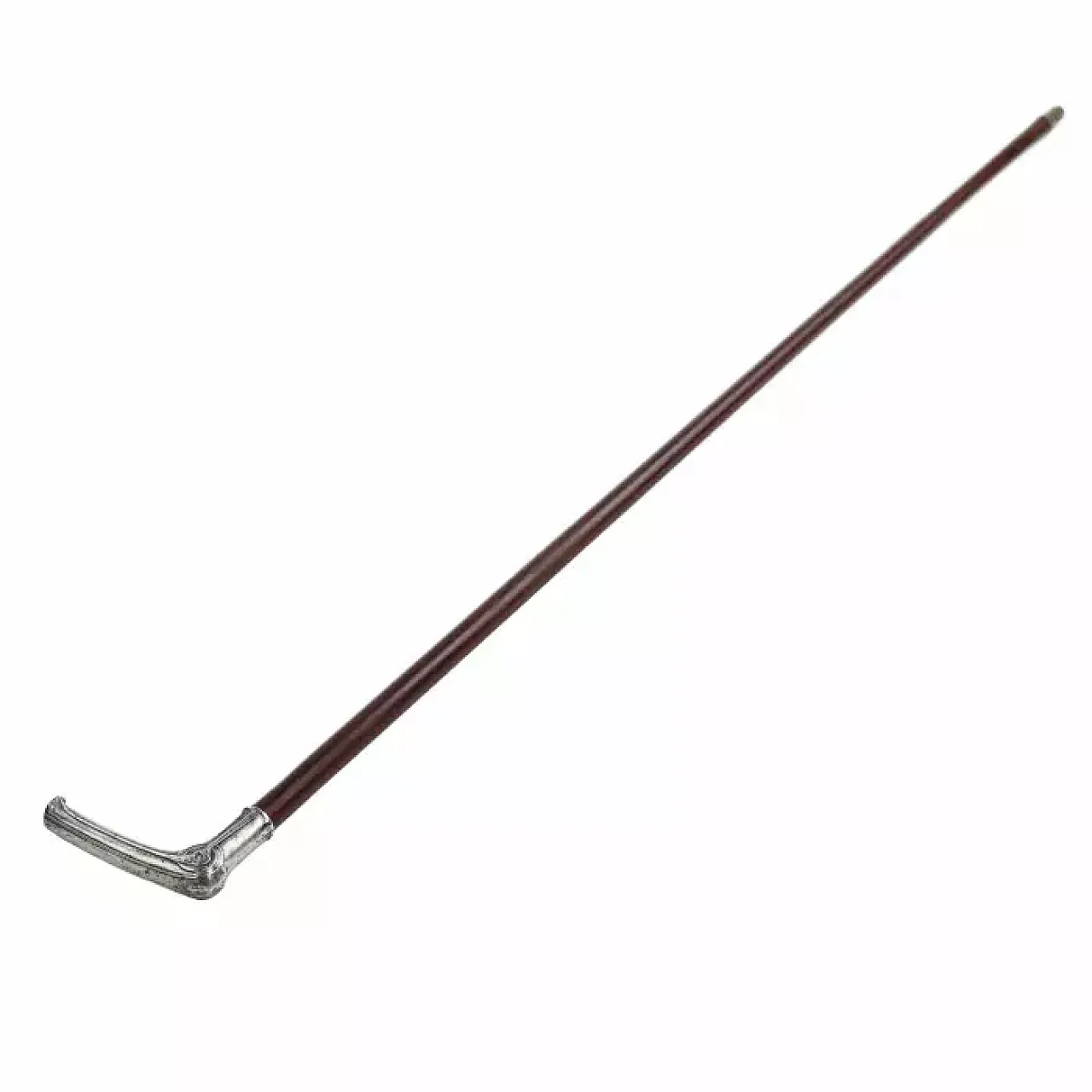 Walking cane with a silver handle, late 19th century 6