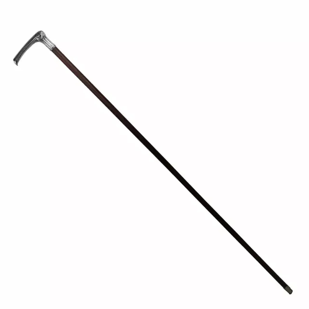 Walking cane with a silver handle, late 19th century 7