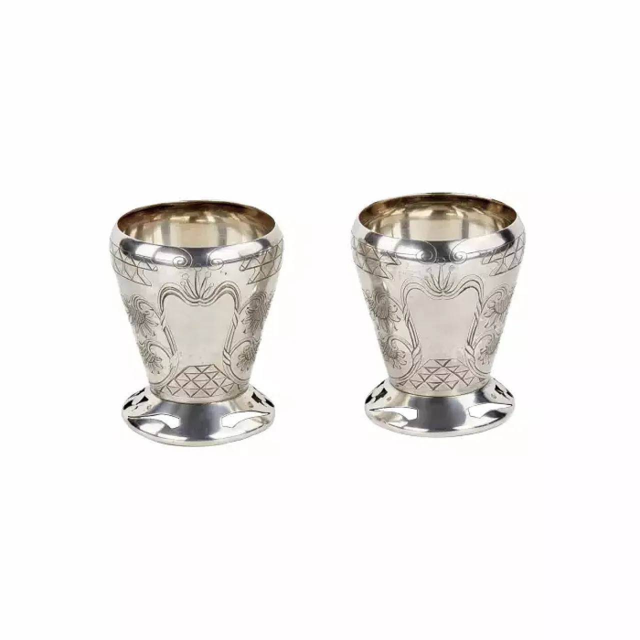 Silver shot cups, early 20th century 1