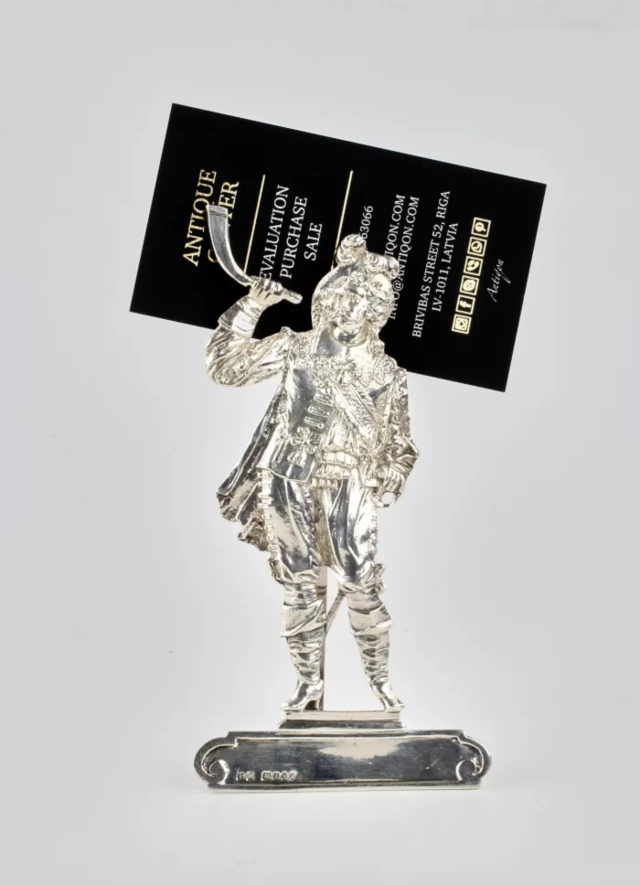 Silver card holder, late 19th century 5