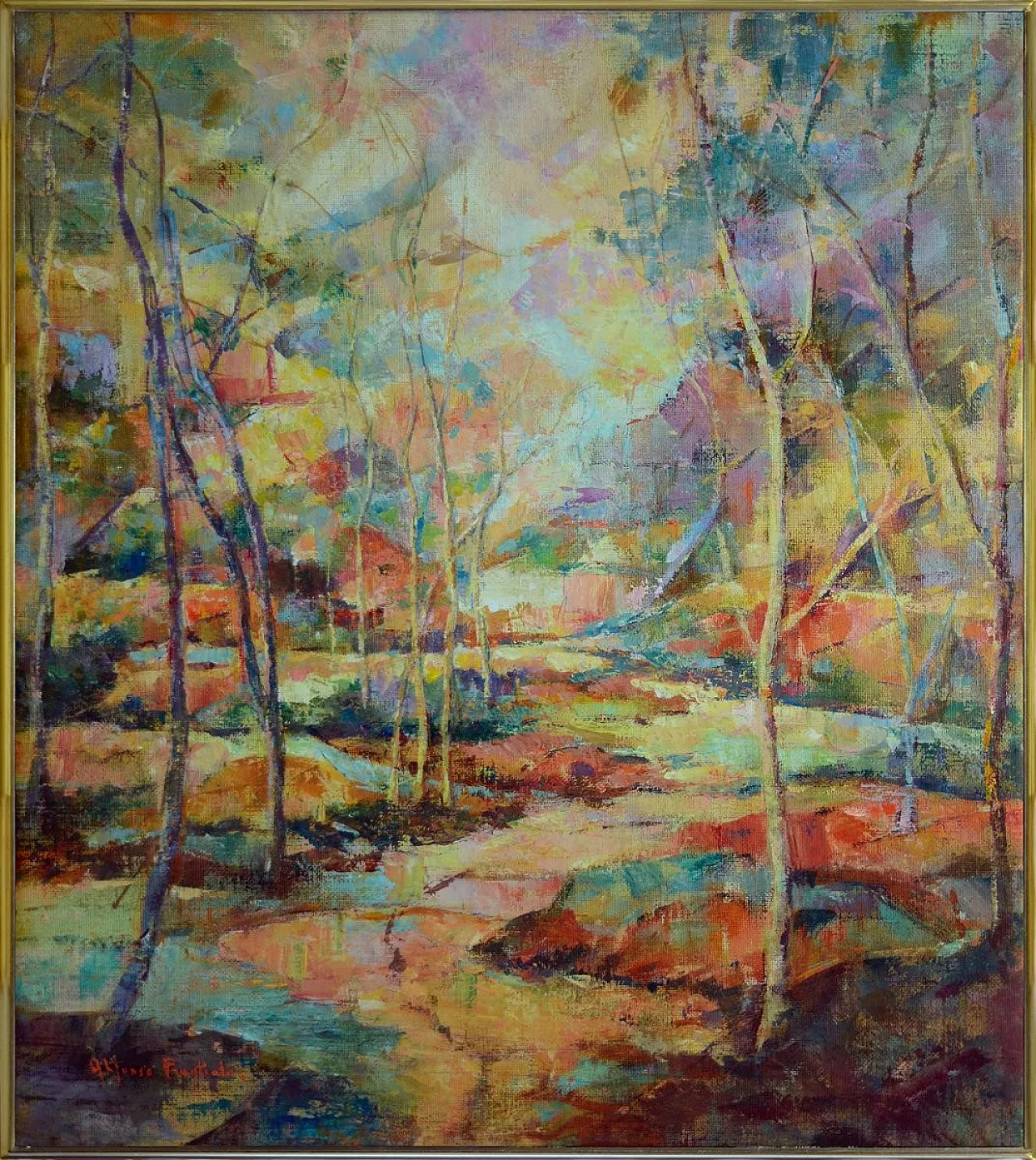 Alfonso Pragliola, Riverberi al Tramonto, tecnica mista, anni 2000 9
