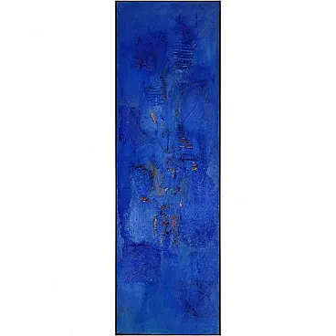 Giuseppe Caiafa, Sentiero Celeste, mixed media on canvas, 2000s