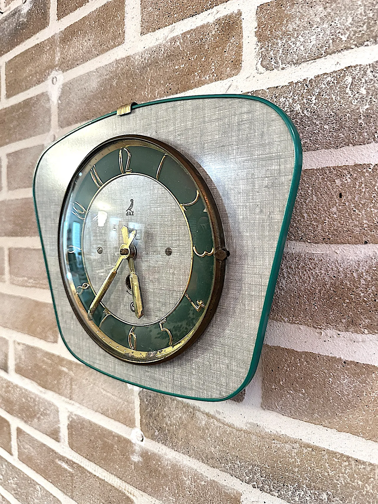 Formica wall clock by Jaz, 1960s 3