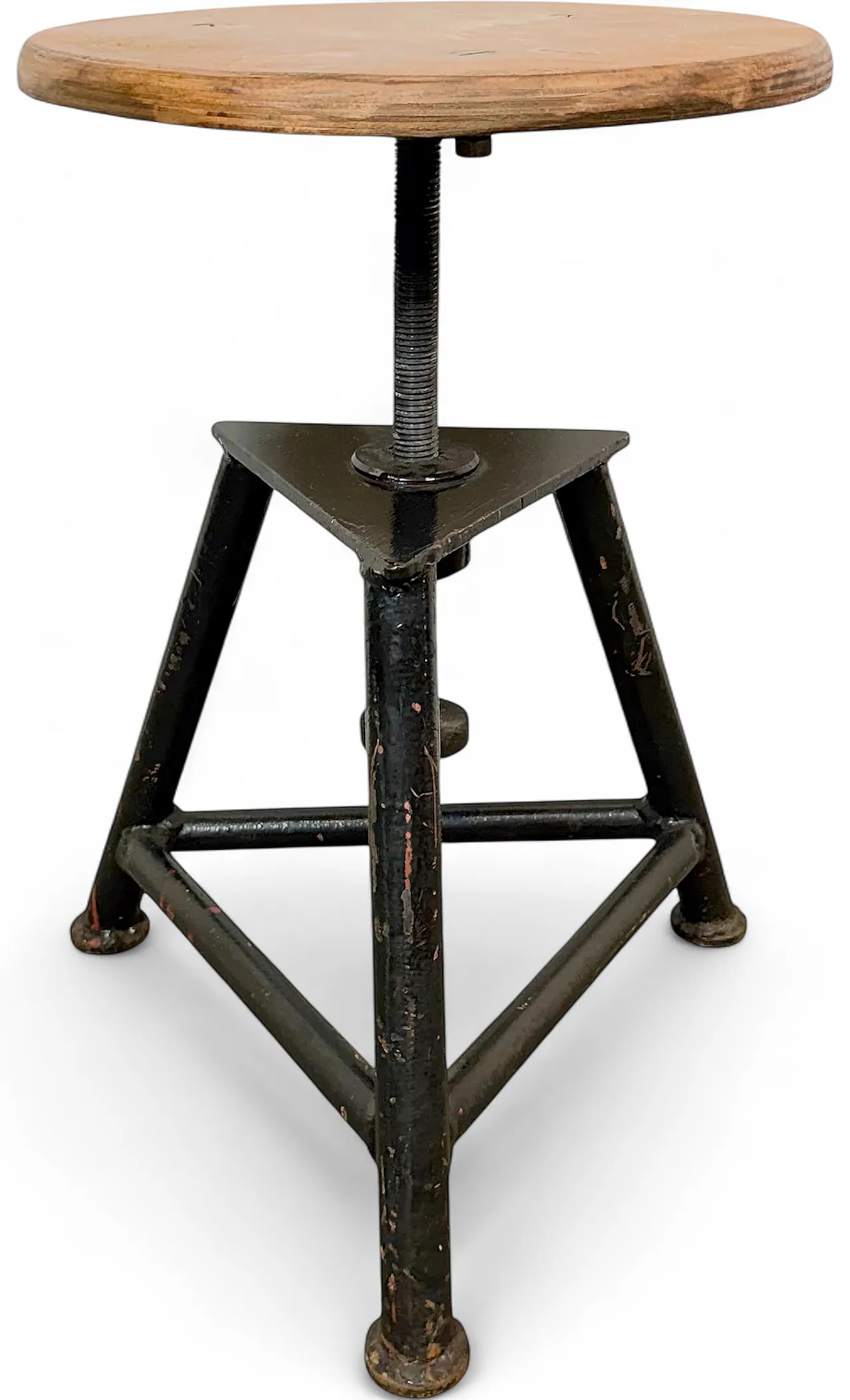 Black Industrial Workshop Swivel Stool, 1960s 17